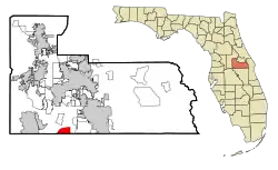 Location in Orange County and the state of Florida