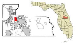Location in Orange County and the state of Florida
