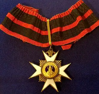 He received the Order of St. Sylvester from the Pope in the 1860s