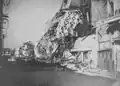 Fire damage to the original Tsūtenkaku tower in 1943