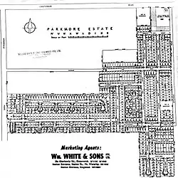 Original plan of subdivision (1958)