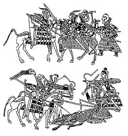 Battle scenes on the Orlat plaques. 1st century AD.