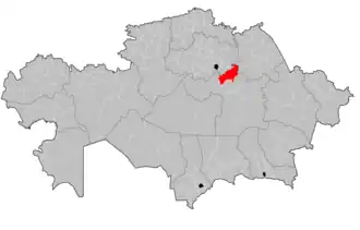 Location of Sarybel