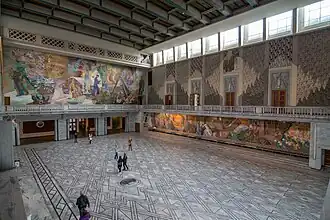 The interior of Oslo City Hall, by Arnstein Arneberg and Magnus Poulsson (1945–1950)
