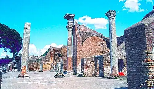 Ruins of the baths of Ostia.