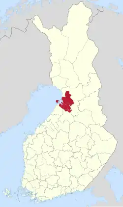 Location of Oulu sub-region