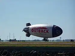One of the two Outback blimps