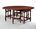 Gateleg table, between 1690 and 1720, Metropolitan Museum of Art.