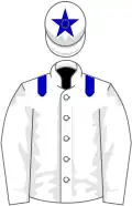 White, Blue epaulettes, and star on cap