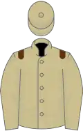 Beige, brown epaulets