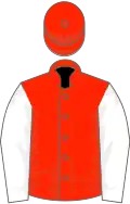 Scarlet, white sleeves