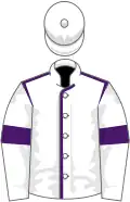 White, purple seams and armlets