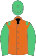 Orange, Emerald Green epaulets, sleeves and cap