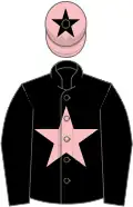 Black, pink star, pink cap, black star