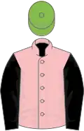 Pink, Black sleeves, Light Green cap