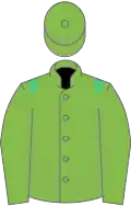 Light green, emerald green epaulets