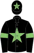 Black, light green star, armlets and star on cap