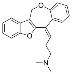 Skeletal formula of oxetorone