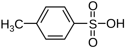 p-Toluenesulfonic acid, a widely used reagent in organic synthesis.