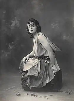 Travers in the role of Titania in a production of A Midsummer Night's Dream, c. 1924