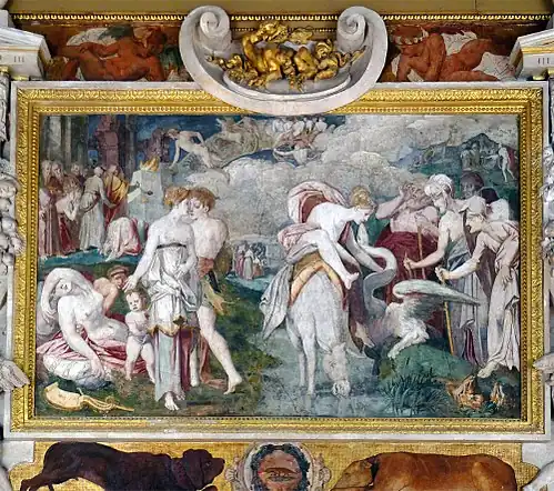 Panel in the Gallery of Francis I. (Mid-16th century).