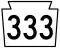 Pennsylvania Route 333 marker
