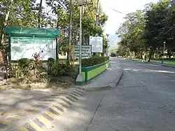 Entrance road to main buildings