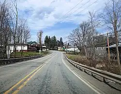 PA 247 northbound in Lake Como