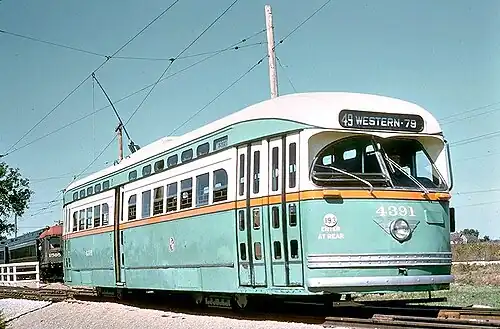 Chicago PCC streetcar