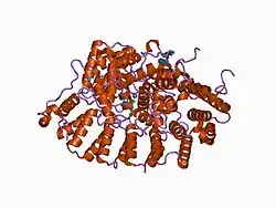 1d8d: CO-CRYSTAL STRUCTURE OF RAT PROTEIN FARNESYLTRANSFERASE COMPLEXED WITH A K-RAS4B PEPTIDE SUBSTRATE AND FPP ANALOG AT 2.0A RESOLUTION