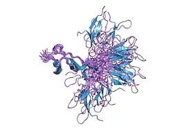 1qgb: SOLUTION STRUCTURE OF THE N-TERMINAL F1 MODULE PAIR FROM HUMAN FIBRONECTIN