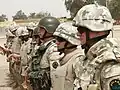 Polish soldiers in Iraq using wz. 93 and wz. 2000 helmets, 2007.