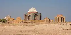 Tombs of Mirza Jani Tarkhan (1585–1599 AD) and Mirza Ghazi Beg Tarkhan (1599–1612 AD).[8]