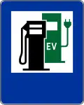 "petrol station with charging station for electric vehicles"[5]