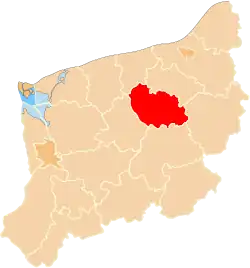 Location within the voivodeship