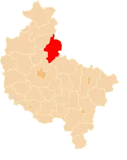 Location within the voivodeship