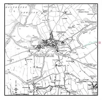 1: Map of Padiham c. 1844