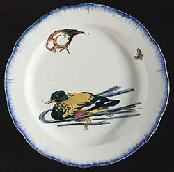 Plate designed in 1867 by Félix Bracquemond, Service Rousseau