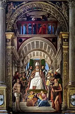 Alvise Vivarini St. Ambrose and other Saints