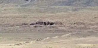 Remains of the palace, to the east of Ghazni.