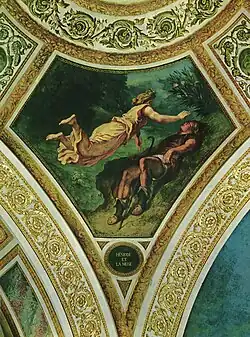 Hesiod and the Muse, representing poetry and science