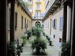 The palace courtyard