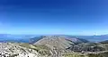 View of Ohrid Lake and Prespa Lake from top of Galičica