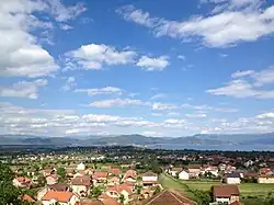 View from Radolišta looking out toward Struga (far background)