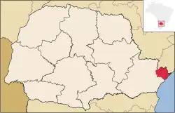 Location of Guaraqueçaba