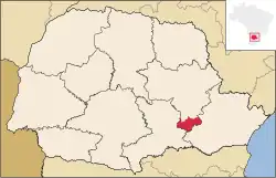 Location in Paraná