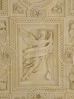 Detail of the nave vaults—Angel (north nave)