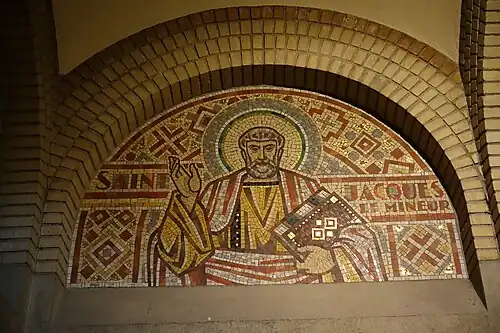 Interior mosaic of Saint john,