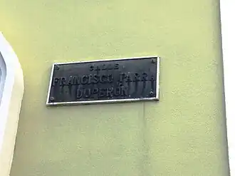 A road sign on PR-133 with the name Francisco Parra Duperón