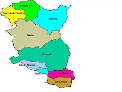 Parishes of Guaranda Canton